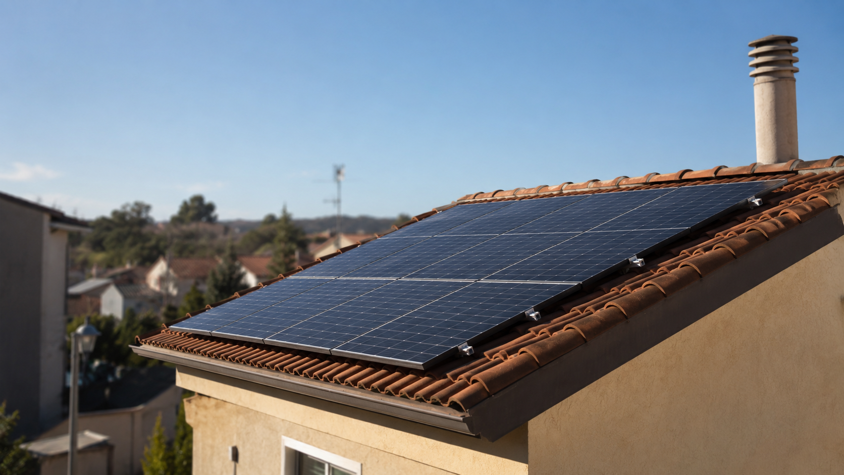 Dettaglio pannelli fotovoltaici ad alta efficienza